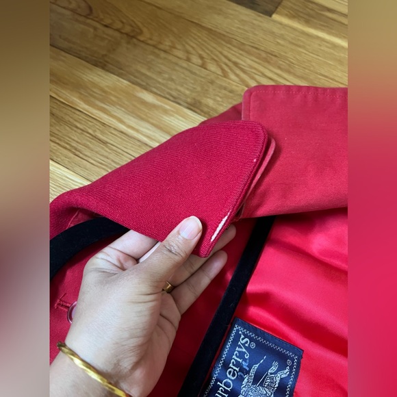 Classic Burberry check plaid coat USA 6 long - Picture 14 of 16